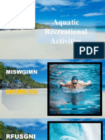 Aquatic Recreational Activities