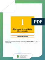 Diferença, diversidade e diferenciação na teoria feminista