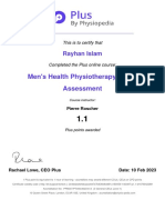 Men's Health Physiotherapy Pelvic Assessment - Rayhan Islam