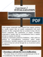 Recrystallization: Experiment