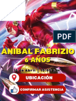 Invitación Cumpleaños de ANIBAL FABRIZIO