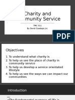 TMS 311 - Charity and Community Service