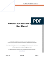 Numaker Nuc980 Serial Server User Manual