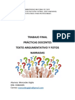 Giglio, Mercedes, Trabajo Final Prácticas Docentes, Prof - Garro de La Hoz