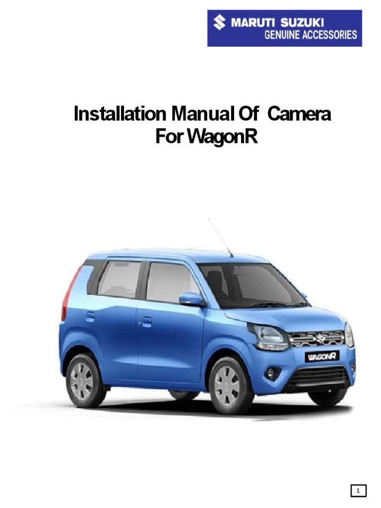 WagonR Camera Installation Guide | PDF | Electrical Connector ...