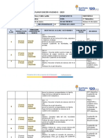 Planificación Unidad Cero 2023