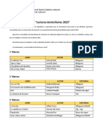 "Lecturas Domiciliarias 2023": 1° Básicos