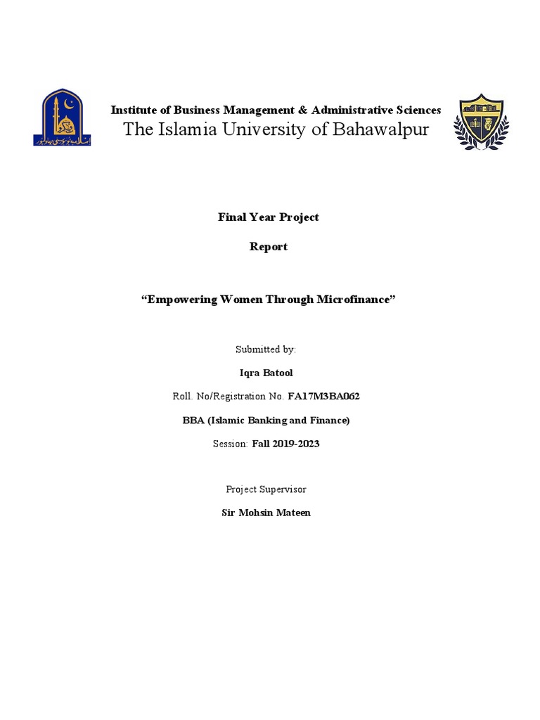 Impact of Microfinance on Women's Empowerment | PDF | Microfinance ...