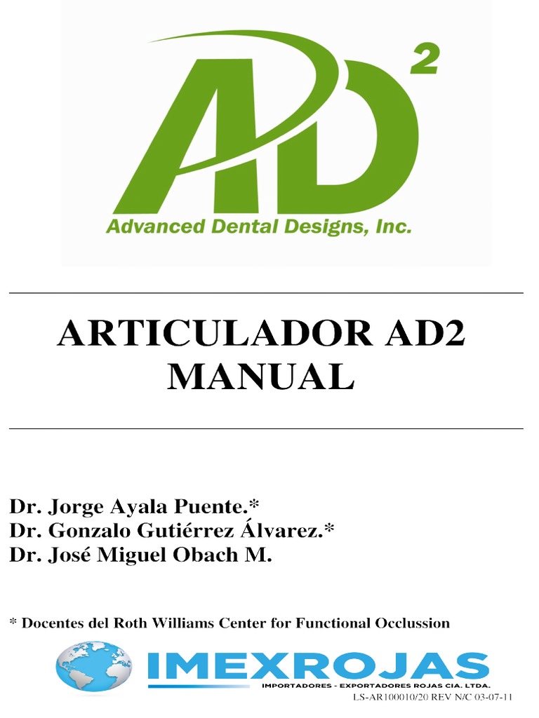 Componentes del Articulador AD2 | PDF | Tornillo