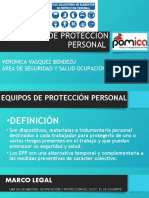 Equipos de Proteccion Personal: Veronica Vasquez Bendezu Área de Seguridad Y Salud Ocupacional