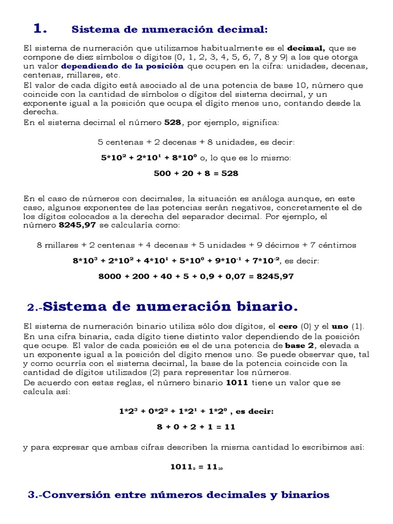 15 Sistema de Numeración Decimal | PDF | Decimal | Poco