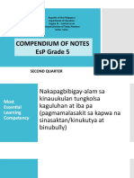 ES Compendium of Notes GRADE V 1st MELC