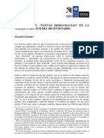 Ciudadanía y "Nuevas Democracias" en La América Del Sur Del Bicentenario - Gerardo Caetano