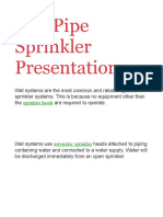 Wet Pipe Sprinkler Presentation