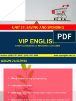Unit 27: Saving and Spending