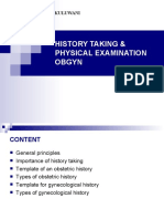 History Taking in Obtertrics Patients
