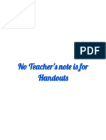 N Teacher' Not I For Handout