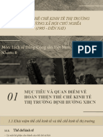 Phân Tích Thể Chế Kinh Tế Thị Trường Định Hướng Xã Hội Chủ Nghĩa (1985 - ĐẾN NAY)