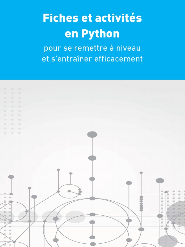 Activités Python pour remise à niveau | PDF | Structure de contrôle ...