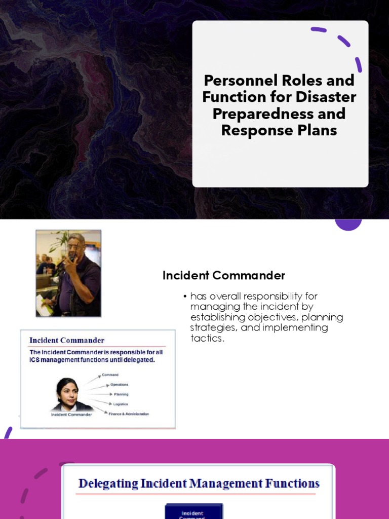 Roles in Disaster Preparedness & Response | PDF | Disaster Risk ...