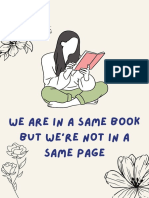 We Are in A Same Book But We're Not in A Same Page