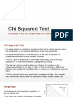Chi Squared Test: Goodness of Fits and Independence of Attributes