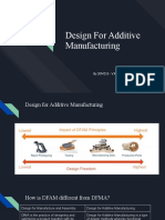 Design For Additive Manufacturing: by 20M153 - V.Rahul