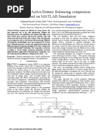 Passive and Active Battery Balancing Comparison Based On MATLAB Simulation