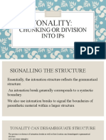 Tonality - Chunking