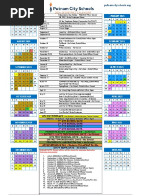 2024-25 district calendar
