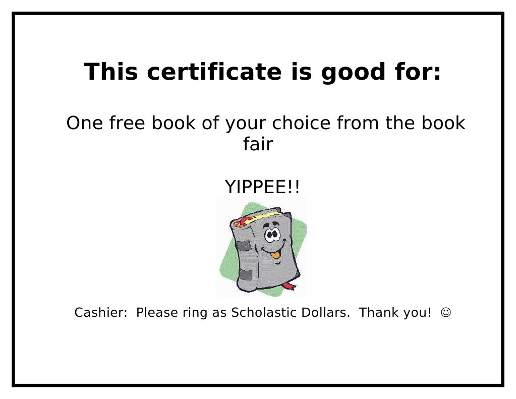 Free Book Certificate from YIPPEE! | PDF | General Fiction