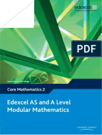 Edexcel AS and A Level Modular Mathematics Core Mathematics 2 by Keith Pledger