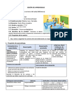 SESIÓN DE APRENDIZAJE Organizamos Los Sectores Del Aula