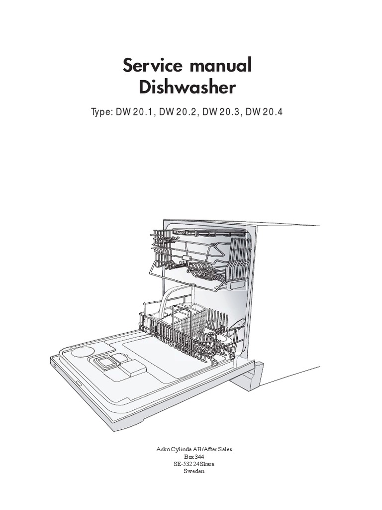 Service Manual for Asko Dishwashers DW20 Series PDF Valve Pump