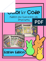 Demo Spring Colorby Code Double Digit Additionand Subtractionwith Regrouping 3669630