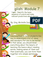 English: Module 7: By: Gng. Michelle Daz - Pascual