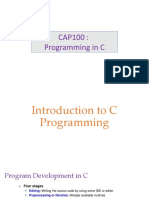 CAP100: Programming in C