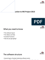 Introduction To MS Project 2013