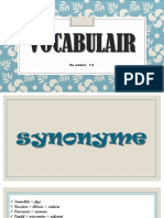 Vocabulair: Du Module 1-4