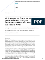 Costa - Paternalismo, Justiça e Resistência No Brasil Escravista No Século XVIII