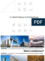 1.1 Brief History of Architecture
