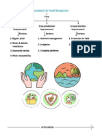 Improvement in Food Resources