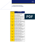 AEVAPROY Cronograma de Actividades