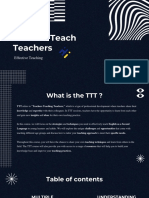 Teacher Teach Teachers: Effective Teaching