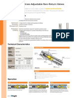 Nickel Plated Brass Adjustable Non Return Valves Datasheet