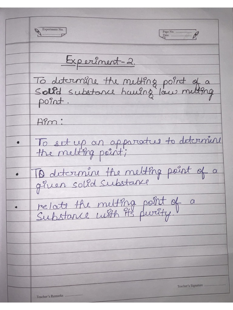 Aryan Bhasker Experiment 2 Chemistry Lab Journal PDF