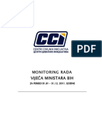 Monitoring Monitoring Monitoring Monitoring Rada Rada Rada Rada Vijeća Ministara Bih Vijeća Ministara Bih Vijeća Ministara Bih Vijeća Ministara Bih