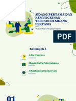 Sidang Pertama Dan Kemungkinan Terjadi Di Sidang Pertama: Hukum Acara Peradilan Agama