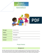 Project Overview Doc in Light Green Blue Vibrant Professional Style