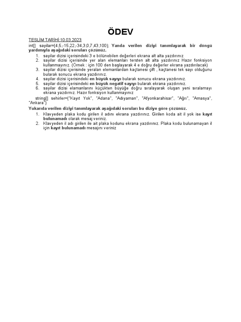 Odev Dizi | PDF